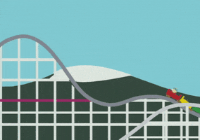 roller coaster fun GIF by South Park 
