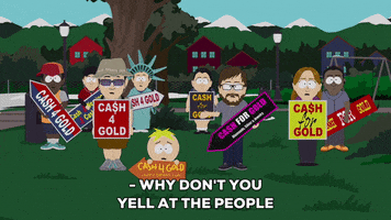 butters stotch arrow GIF by South Park 