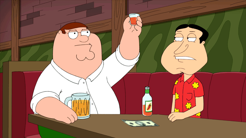 family guy hot shots