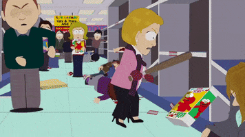 angry shelves GIF by South Park 