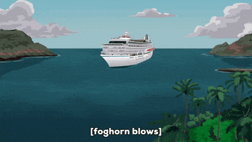 boat cruise GIF by South Park 