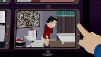 bathroom spying GIF by South Park 
