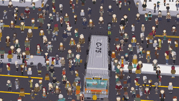 crowd homeless problem GIF by South Park 