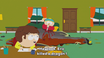 eric cartman dragon GIF by South Park 