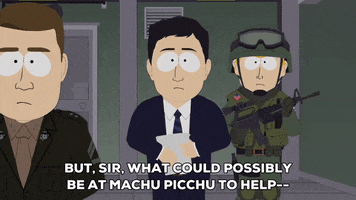 reporter asking GIF by South Park 