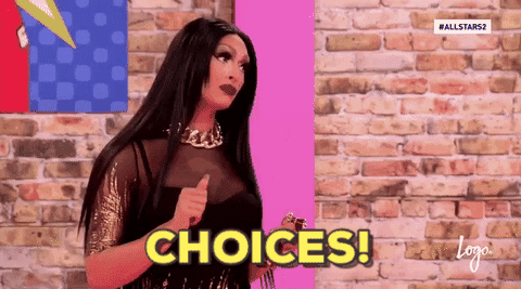 Drag Race Choices GIF by Rupauls Drag Race All Stars - Find ...