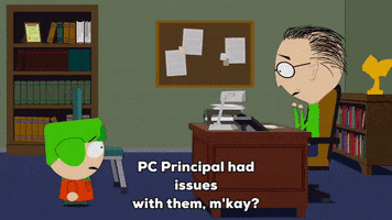 kyle broflovski desk GIF by South Park 