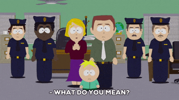 confused butters stotch GIF by South Park 