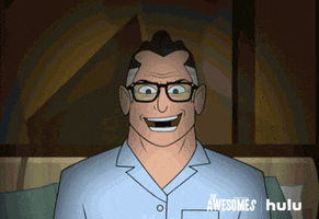 the awesomes laughing GIF by HULU