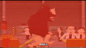 attack gorilla GIF by South Park 