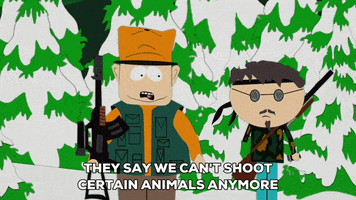 hunter shooting GIF by South Park 