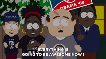 happy obama GIF by South Park 