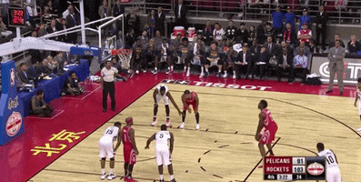 Houston Rockets Underhand Throw GIF by NBA