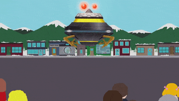 crowd aliens GIF by South Park 