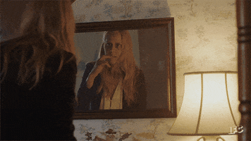 janet varney mirror GIF by IFC