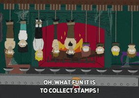 collection stamps GIF by South Park 