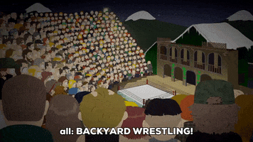 wrestling stage GIF by South Park 