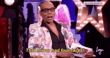 That Mirror And Four Faces GIF by RuPaul's Drag Race