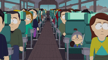 ike broflovski bus GIF by South Park 