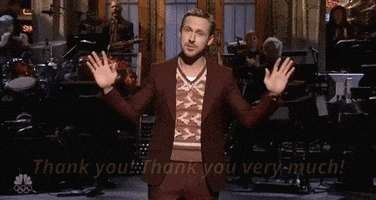 ryan gosling thank you GIF by Saturday Night Live