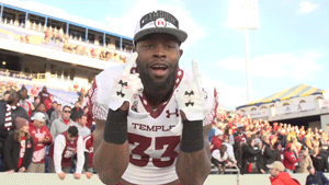 Temple Football Tu GIF by Temple Owls