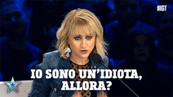 Luciana Littizzetto idiota GIF by Italia's Got Talent