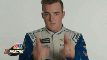 ty dillon finger guns GIF by NASCAR on NBC