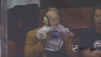 ice hockey oilers baby GIF by NHL