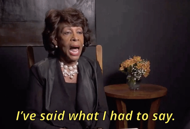 Black Maxine Waters GIF
