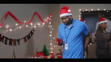 drunk christmas party GIF by RJFilmSchool