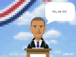 Leblox gif pixelart goodbye emotion GIF