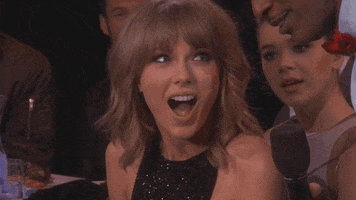 Excited Taylor Swift GIF by iHeartRadio