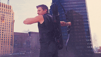 umam avengers hawkeye renner GIF