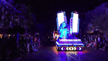 monsters inc disneyland parade GIF by Disney Parks