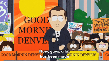 good morning sign GIF by South Park 