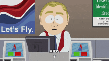 airport aids GIF by South Park 