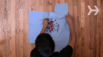 loadedonline t-shirt t-shirt folding hack t-shirt hack GIF