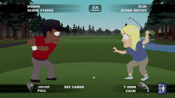 video game golf GIF by South Park 