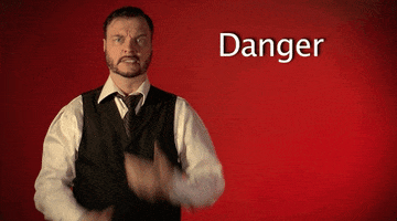 sign language danger GIF by Sign with Robert
