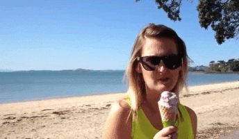 dz icecream and bird GIF