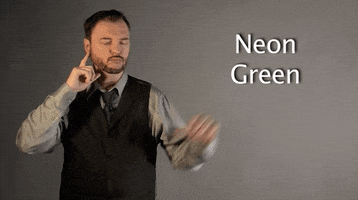sign language neon green GIF by Sign with Robert