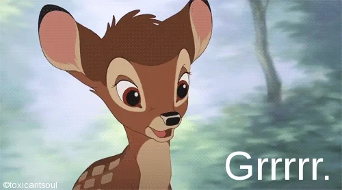 mad bambi GIF