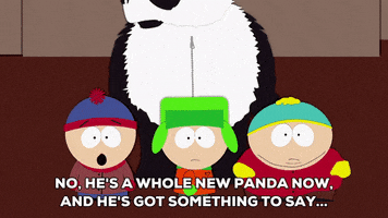 eric cartman panda GIF by South Park 