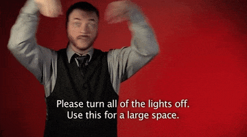 sign language please turn all of the lights off GIF by Sign with Robert