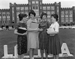 black and white vintage GIF by Loyola University New Orleans, Monroe Library, Special Collections & Archives