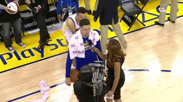 Cooling Off Golden State Warriors GIF by NBA