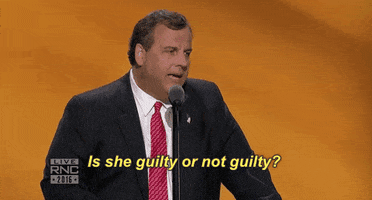 Is She Guilty Or Not Guilty Republican National Convention Gif By Election 16 Find Share On Giphy
