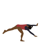 simone biles animation GIF by Julie Winegard