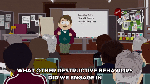 man discussing about behavior
