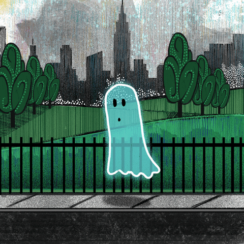 ghost boo GIF by Dan Blaushild